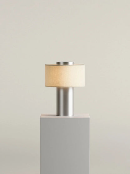 Strata Portable Lamp | Satin Aluminium - 9.5" / 24cm