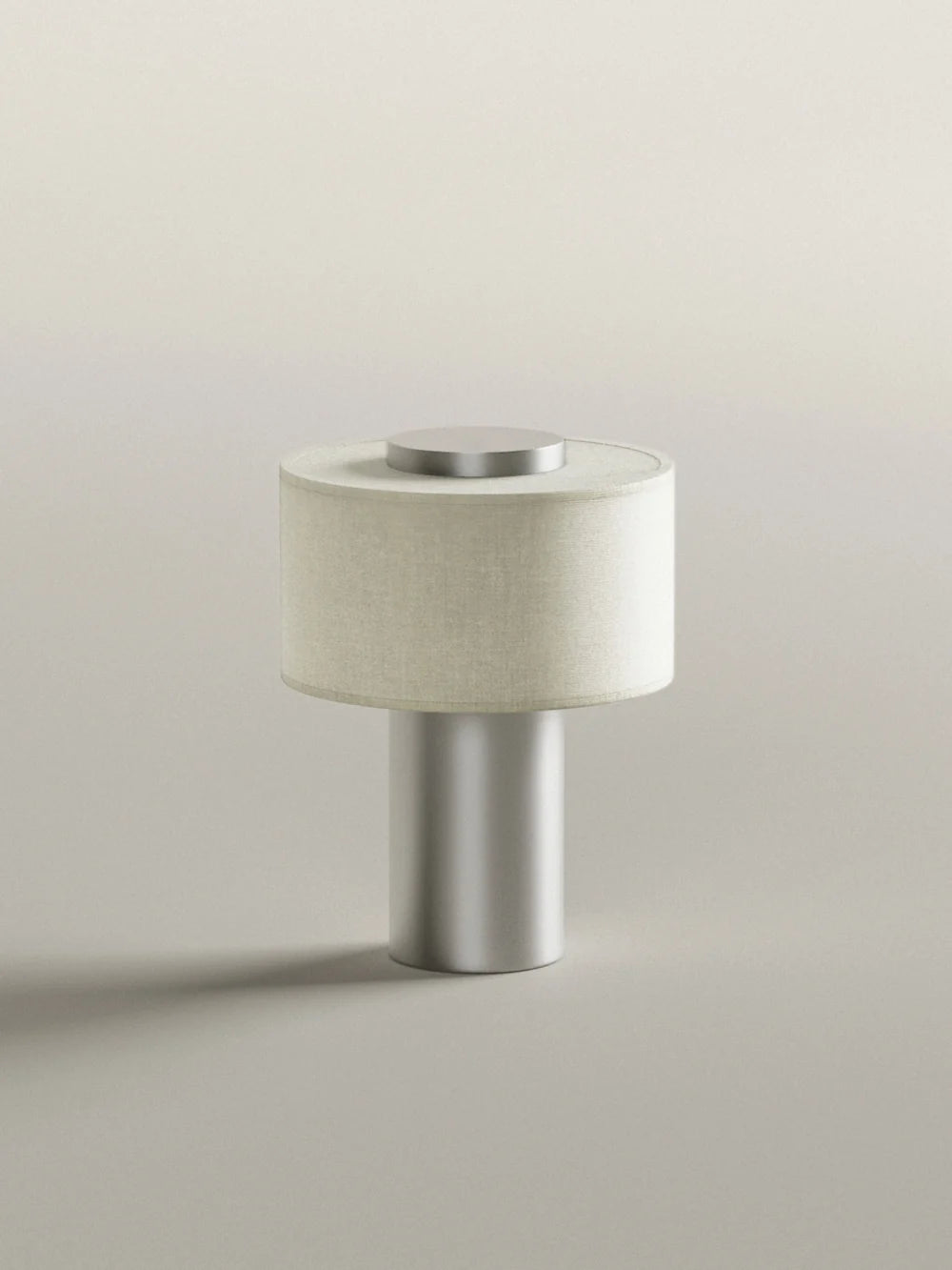 Strata Portable Lamp | Satin Aluminium - 9.5" / 24cm