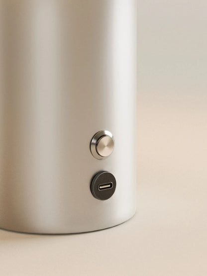 Strata Portable Lamp | Satin Aluminium - 9.5" / 24cm