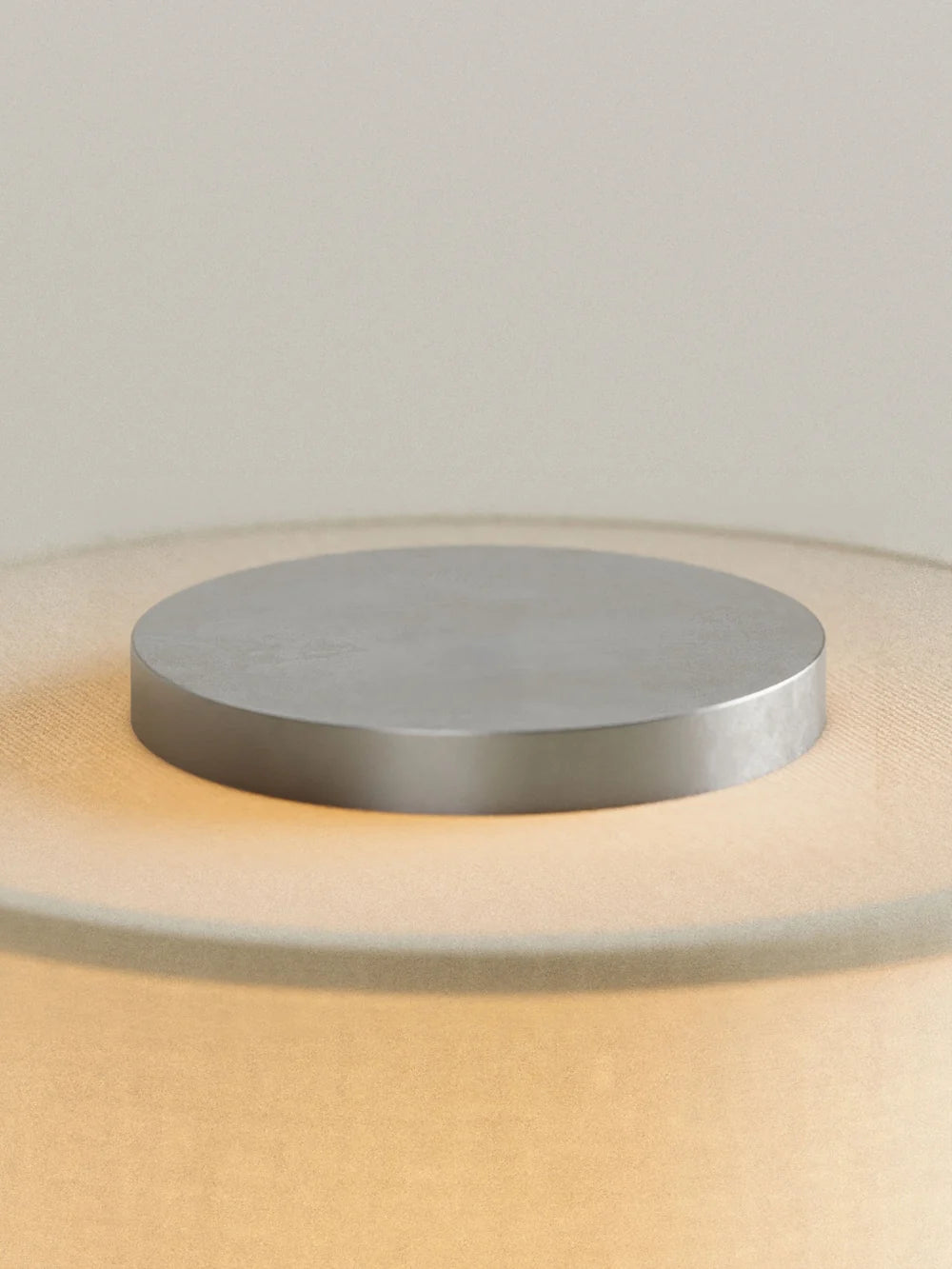 Strata Portable Lamp | Satin Aluminium - 9.5" / 24cm
