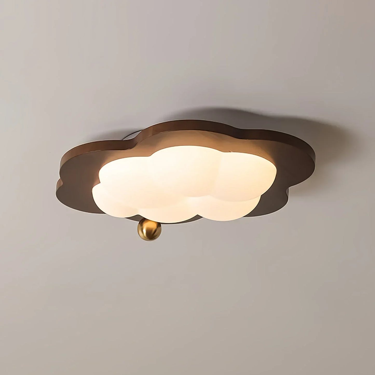 Celestra Retro Wooden LED Ceiling Lamp