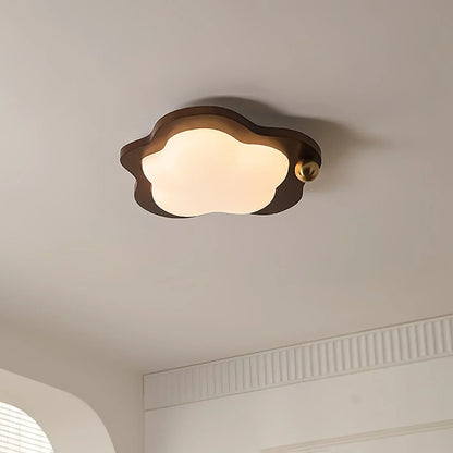 Celestra Retro Wooden LED Ceiling Lamp