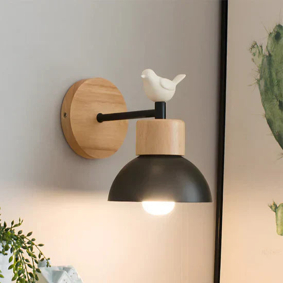 Xenia Stylish Wooden Wall Lamp