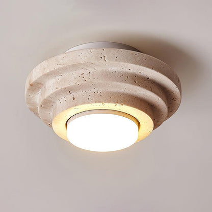 Solara Natural Stone LED Ceiling Lamp