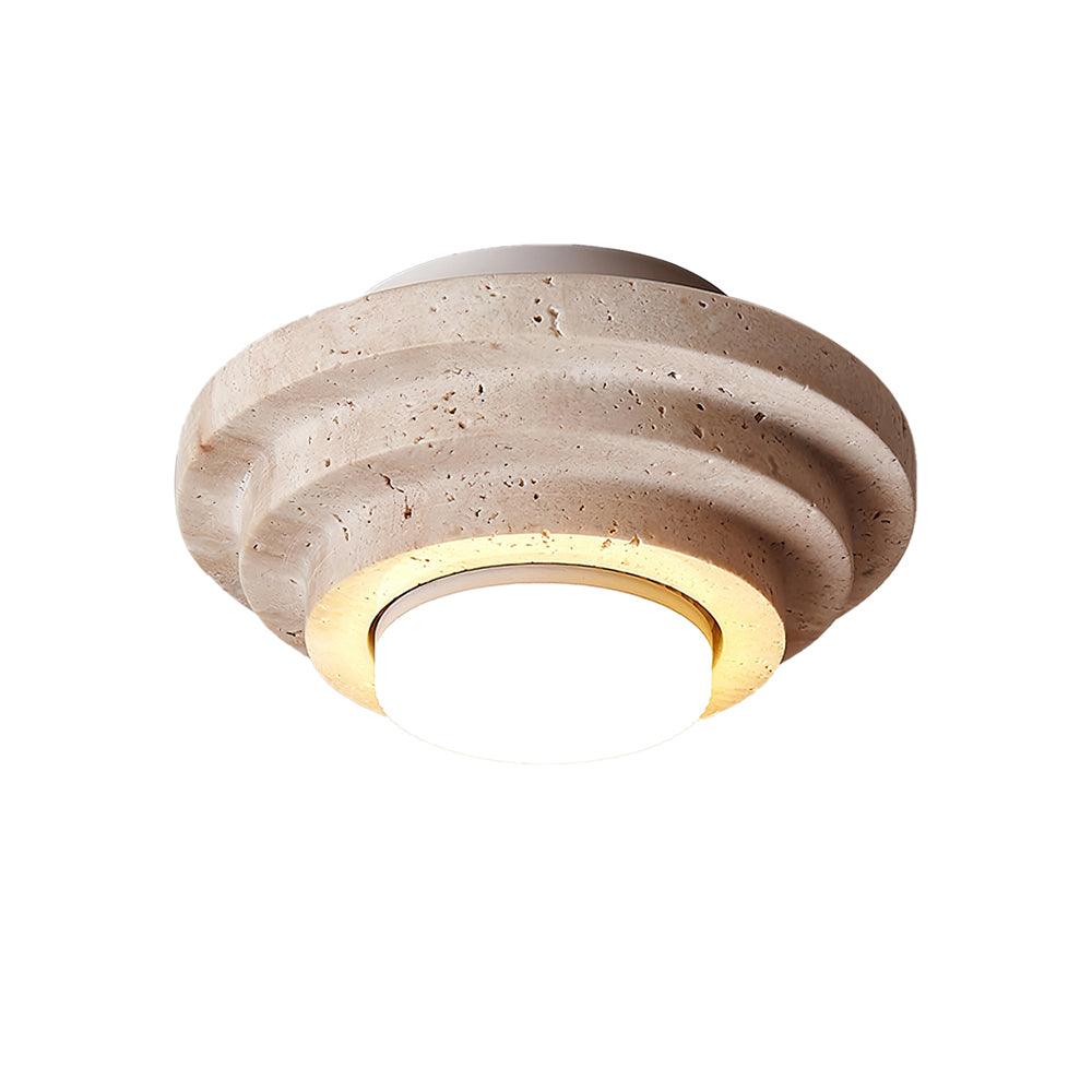 Solara Natural Stone LED Ceiling Lamp