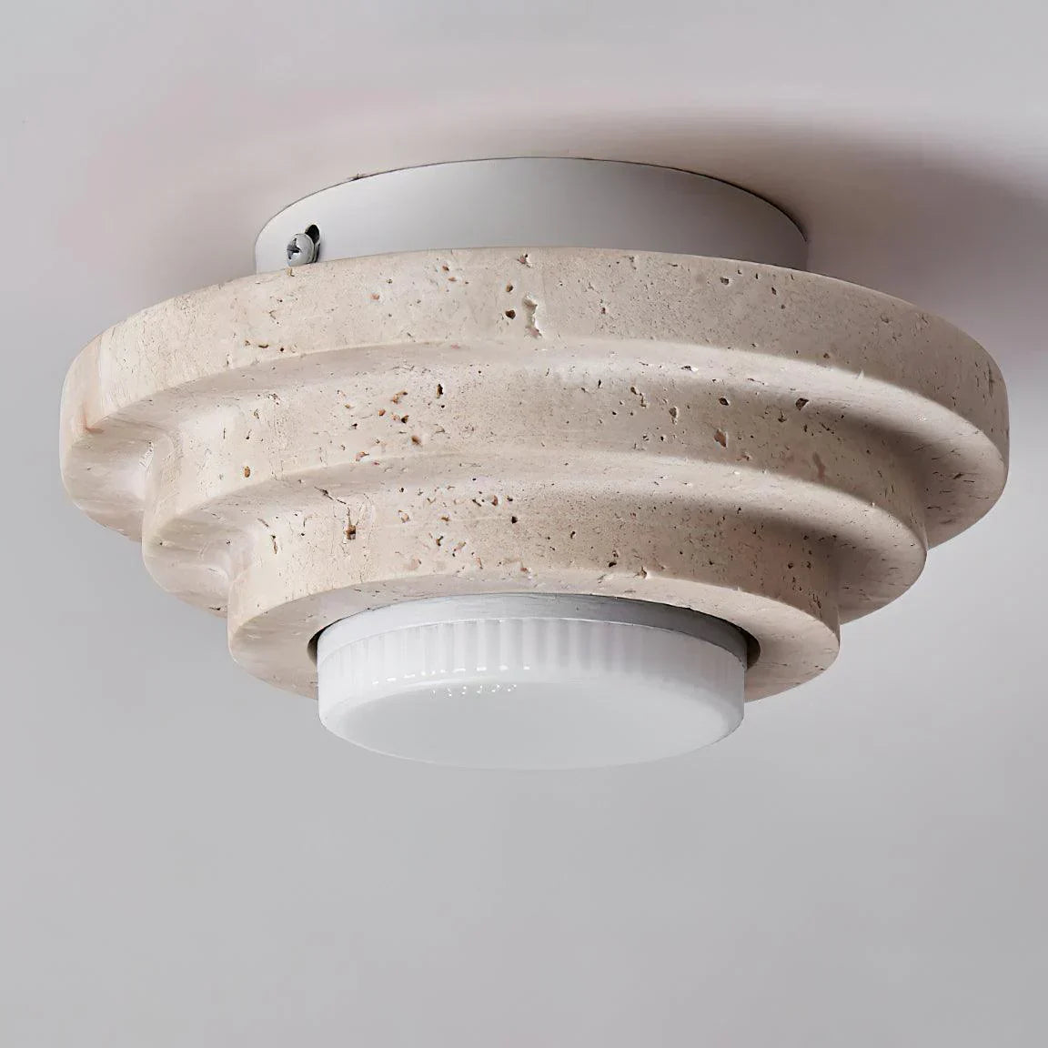 Solara Natural Stone LED Ceiling Lamp