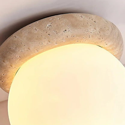 Serica Travertine LED Ceiling Lamp