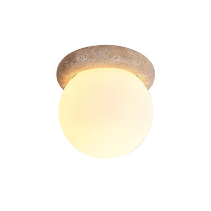 Serica Travertine LED Ceiling Lamp