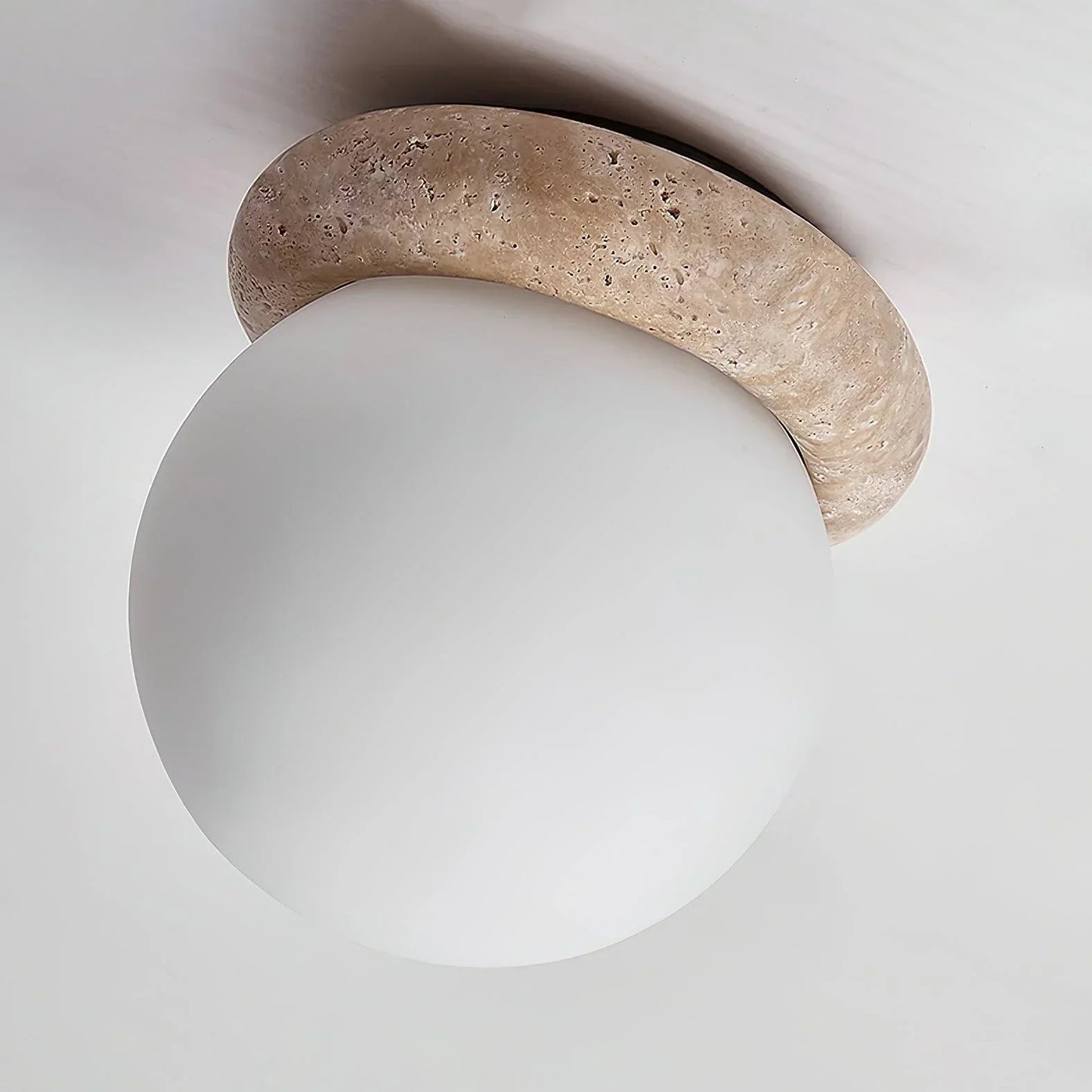 Serica Travertine LED Ceiling Lamp