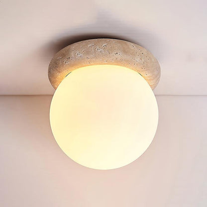 Serica Travertine LED Ceiling Lamp