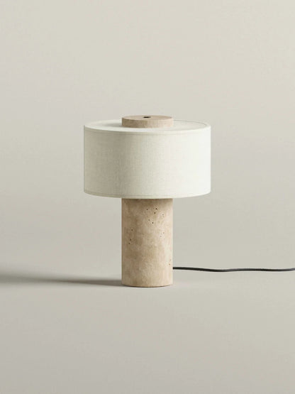 Strata Large Lamp | Travertine 13.5" / 35cm