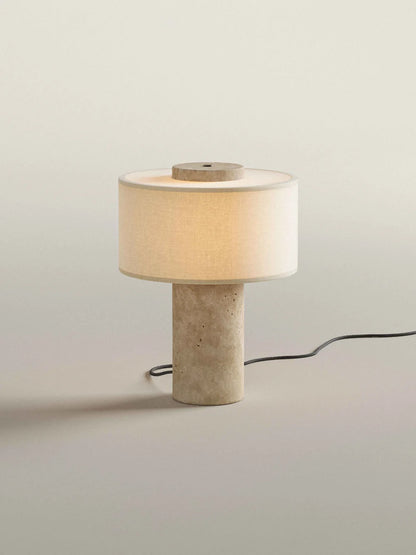 Strata Large Lamp | Travertine 13.5" / 35cm