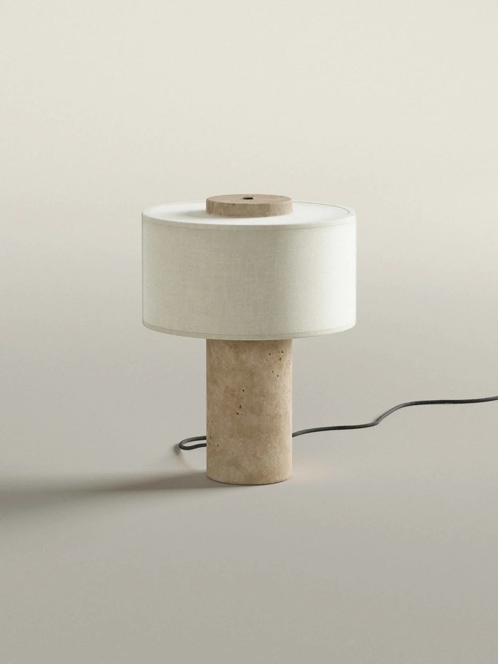Strata Large Lamp | Travertine 13.5" / 35cm