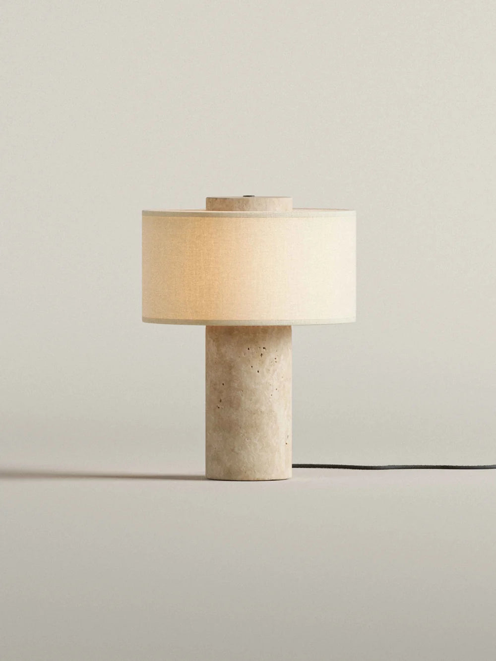 Strata Large Lamp | Travertine 13.5" / 35cm