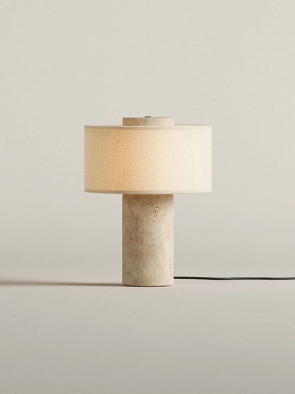 Strata Large Lamp | Travertine 13.5" / 35cm