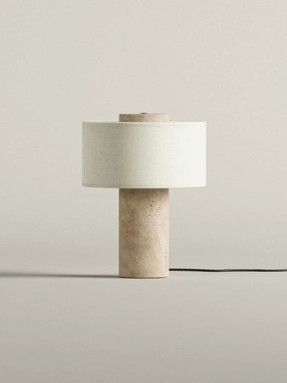 Strata Large Lamp | Travertine 13.5" / 35cm