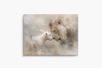 Lion & Lamb | Canvas