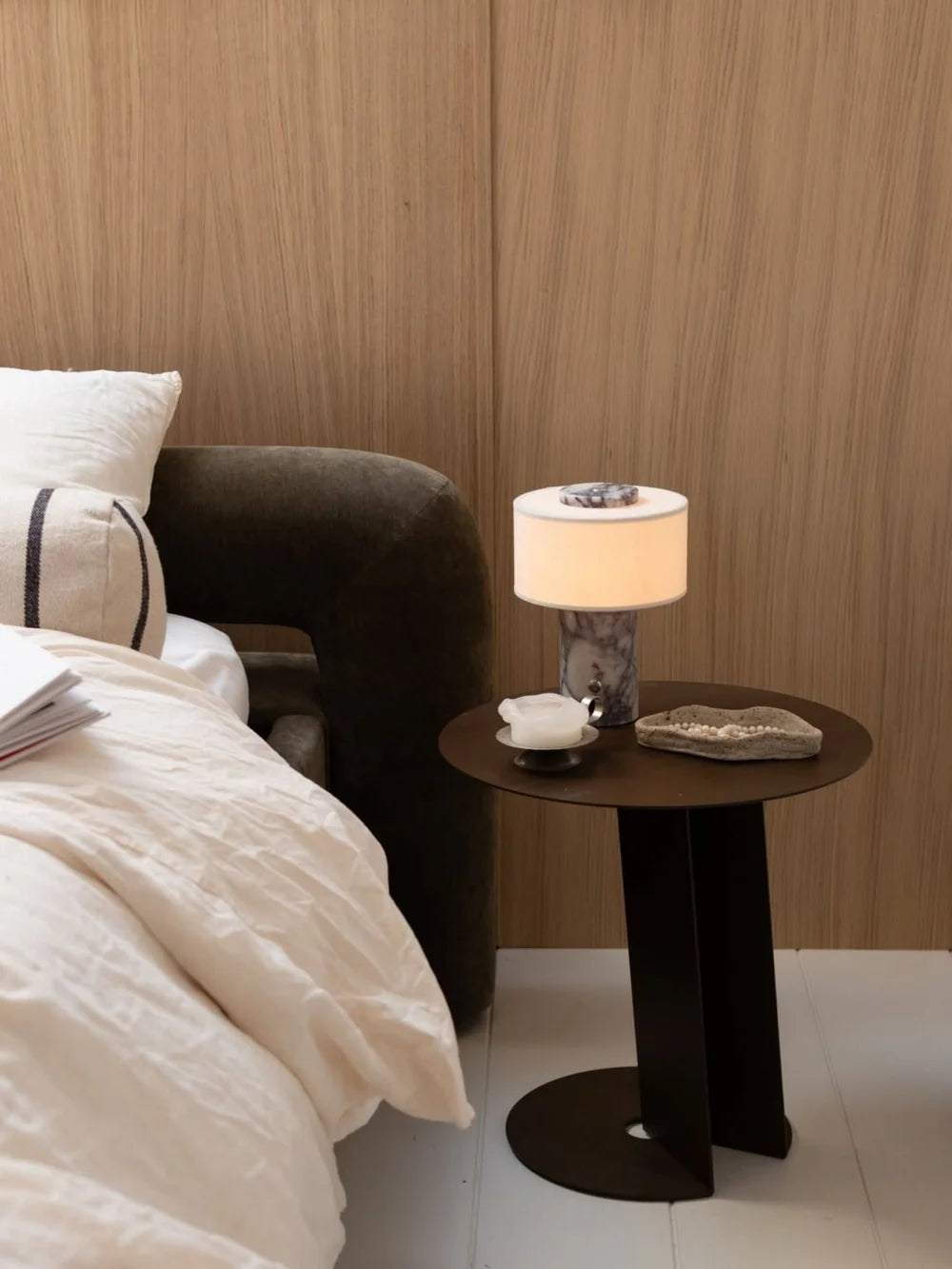 Strata Portable Lamp | Calacatta Viola - 9.5" / 24cm