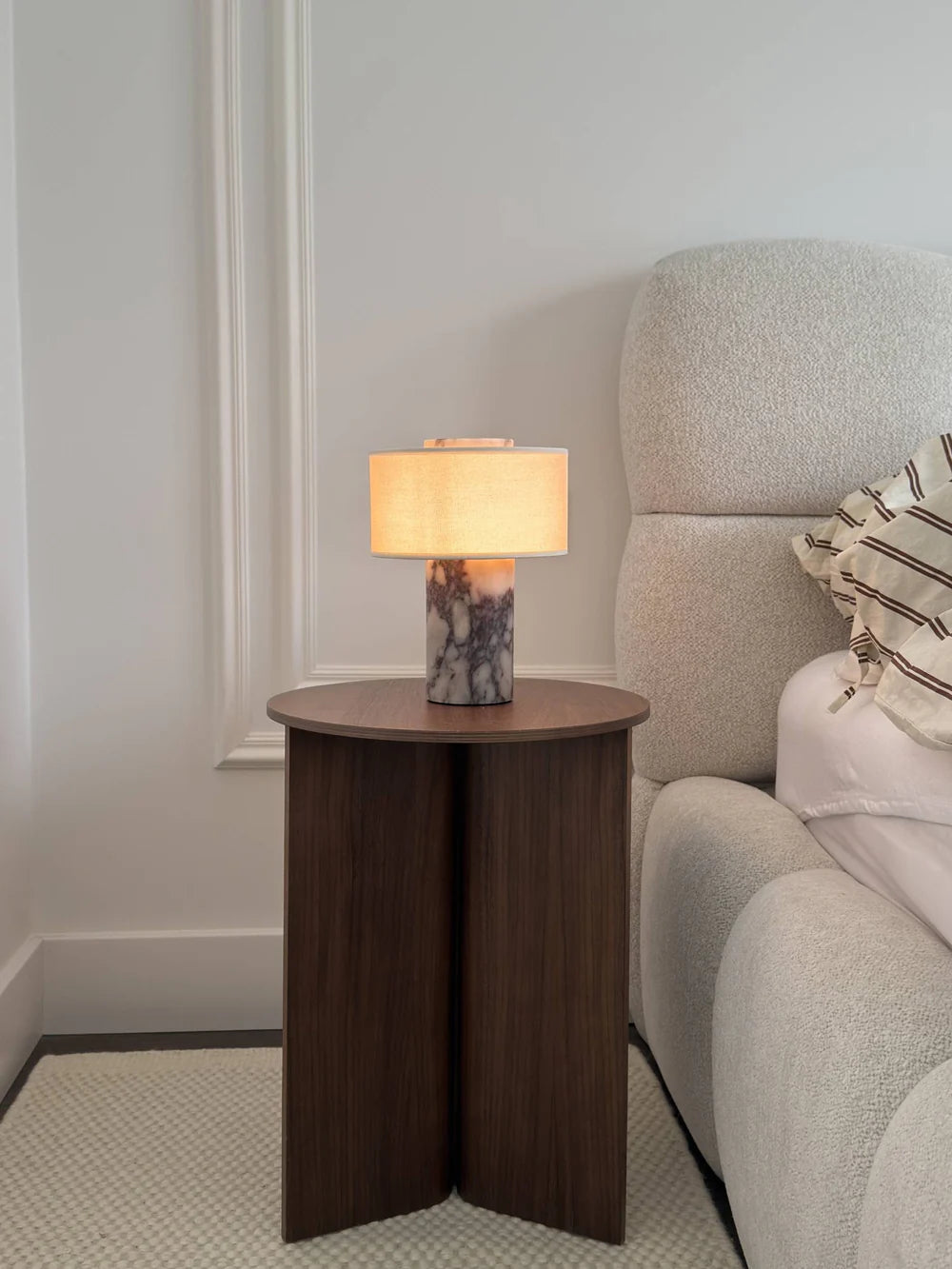 Strata Portable Lamp | Calacatta Viola - 9.5" / 24cm