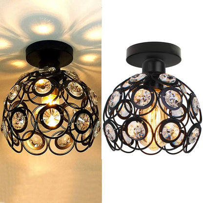Velara Modern Luxury Round LED Ceiling Lamp Made of Crystal Glass