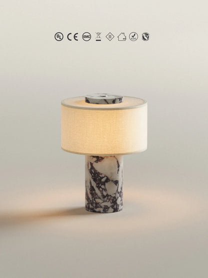 Strata Portable Lamp | Calacatta Viola - 9.5" / 24cm
