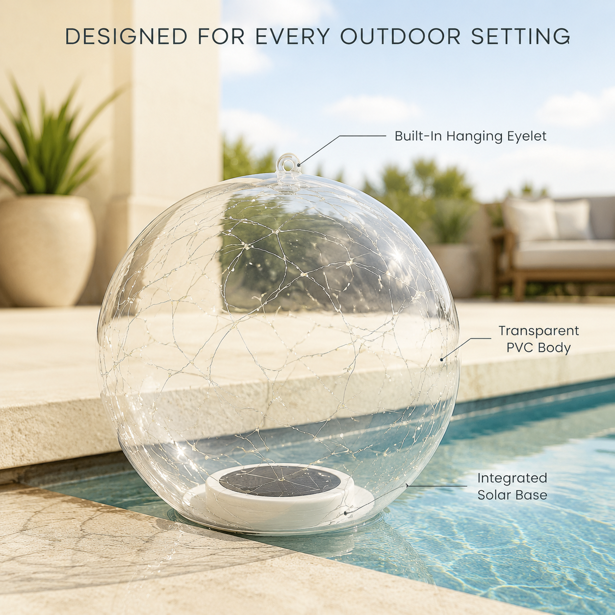 StellarOrb Floating Solar Light