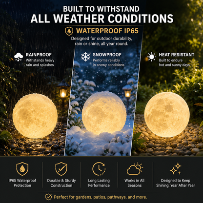 Selene Moon Garden Light (Pack of 2) - Solar Powered