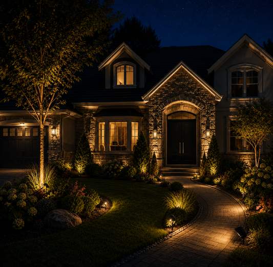 Solar Powered Garden Spotlight (Set of 2)