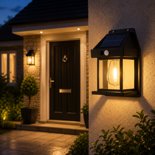 Tungsten Filament Solar Wall Lantern (Pack of 2)