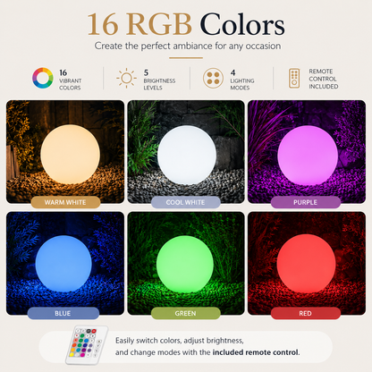 Spherical Garden Light