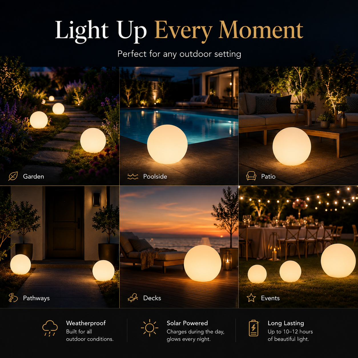 Spherical Garden Light