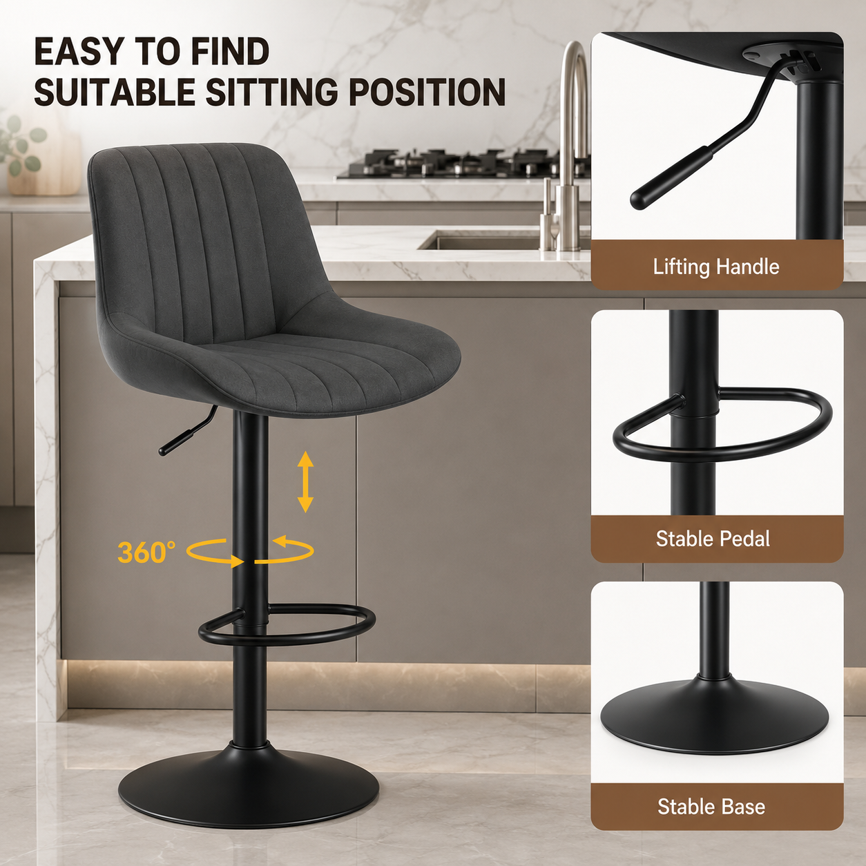 Leather Barstool