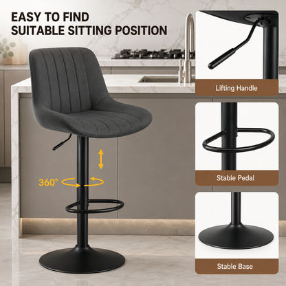 Leather Barstool