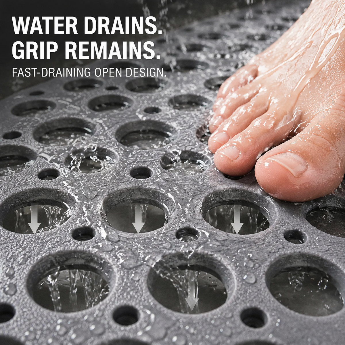 Casa & Beyond | Secure Shower Mat | Non-Slip & Antibacterial