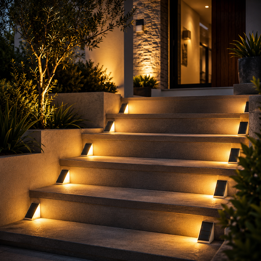 Solar Powered Stair Lights (Set of 6)
