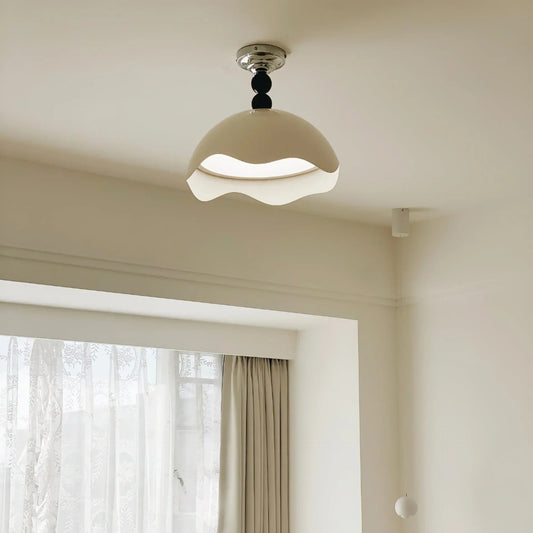 Rheana Modern Eggshell Cream Ceiling Lamp