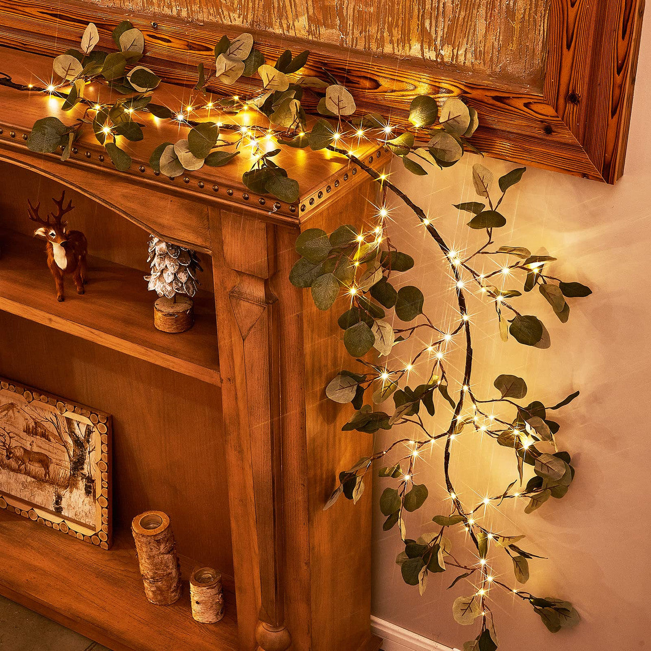 Twinkling Tree Eucalyptus Branch by Montavio Home