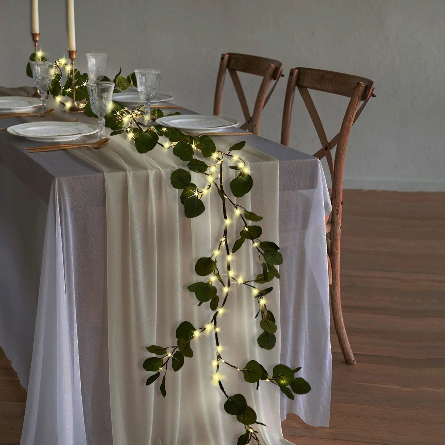 Twinkling Tree Eucalyptus Branch by Montavio Home