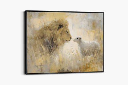 The Lion and the Lamb of Revelation | Canvas