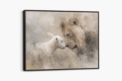 Lion & Lamb | Canvas