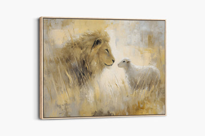 The Lion and the Lamb of Revelation | Canvas