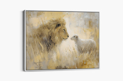The Lion and the Lamb of Revelation | Canvas