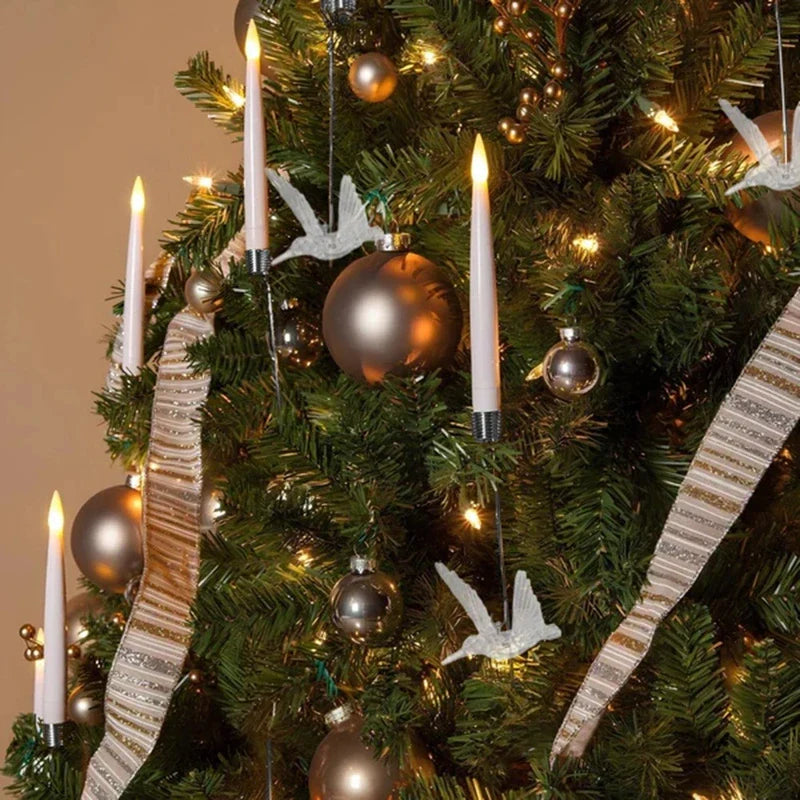 Flameless Christmas Tree Candles (Set of 12)