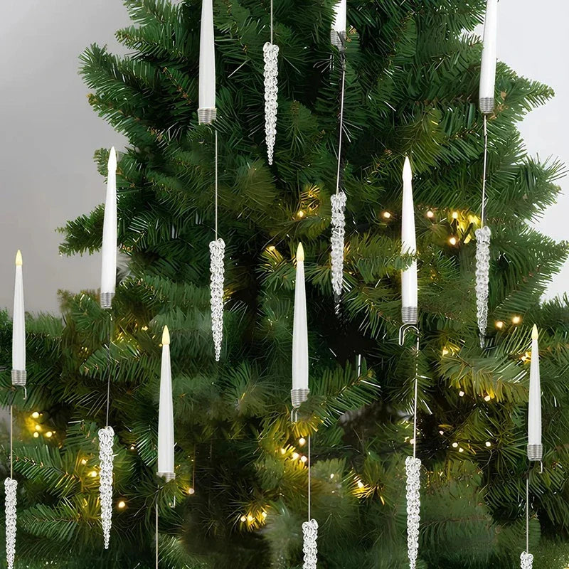 Flameless Christmas Tree Candles (Set of 12)