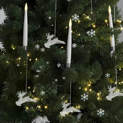 Flameless Christmas Tree Candles (Set of 12)