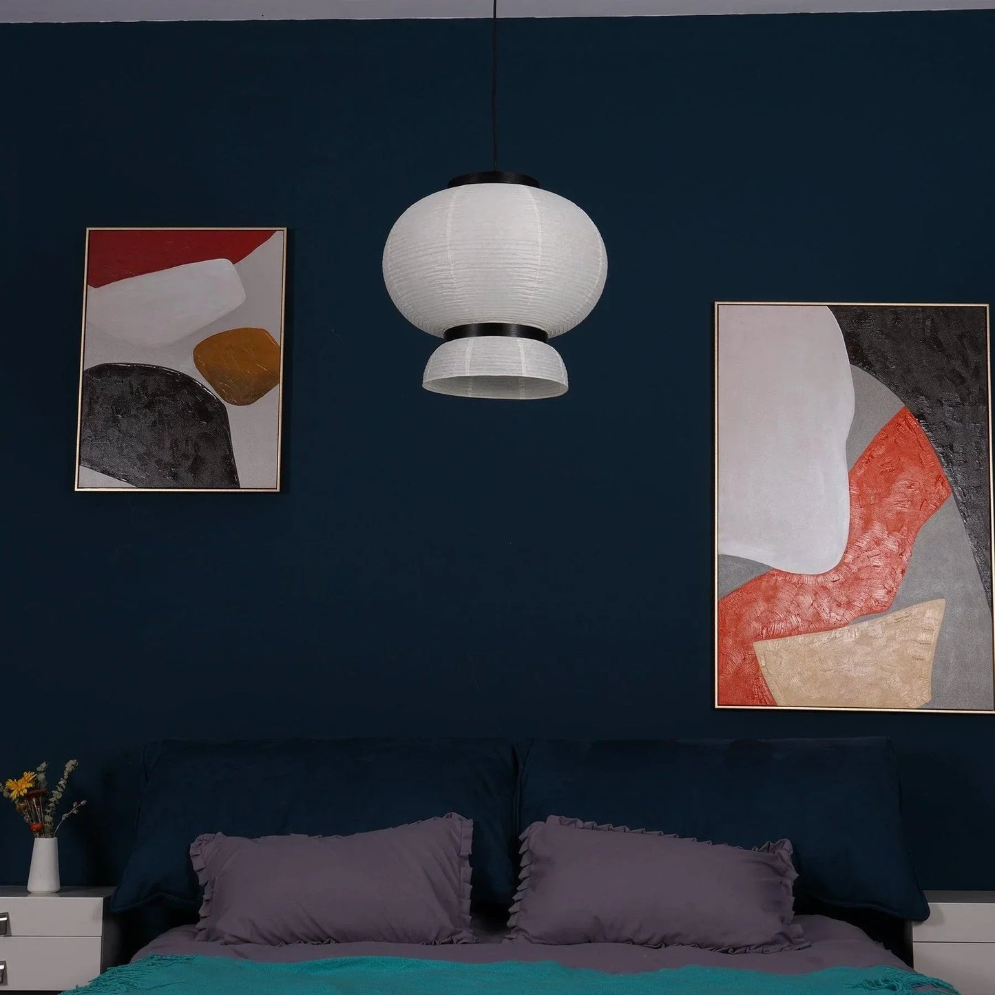 Illyra Paper Japandi Hanging Lamp