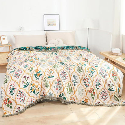 Garden Reverie Cotton Blanket