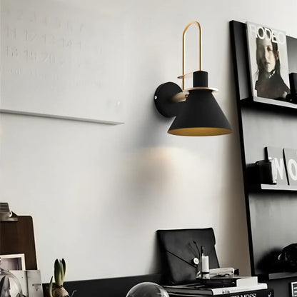 Zoralia Postmodern LED Wall Lamp with Trumpet-Shaped Design