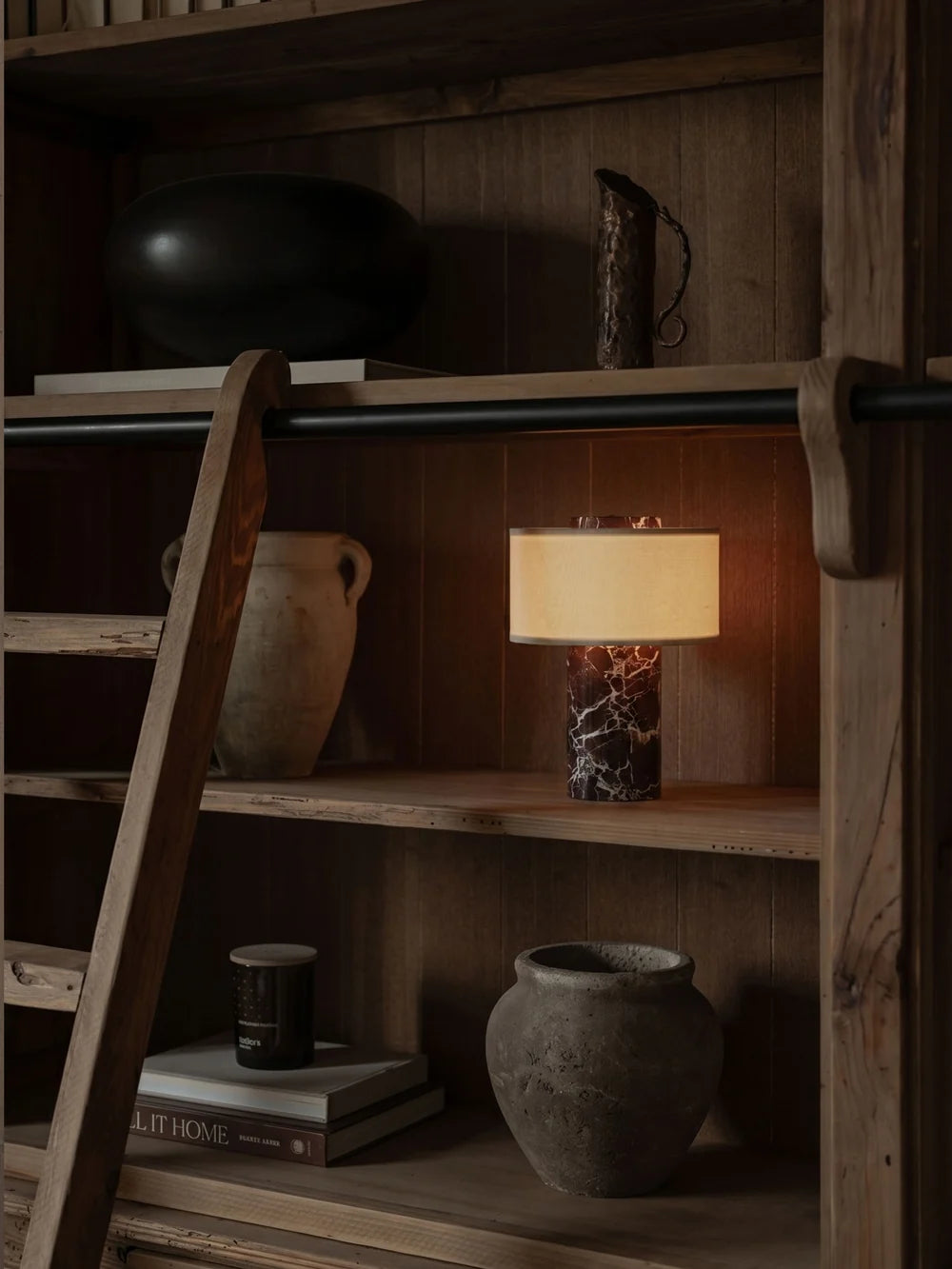 Strata Portable Lamp | Rosso Levanto - 9.5" / 24cm