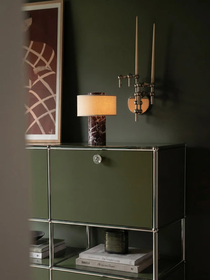 Strata Portable Lamp | Rosso Levanto - 9.5" / 24cm